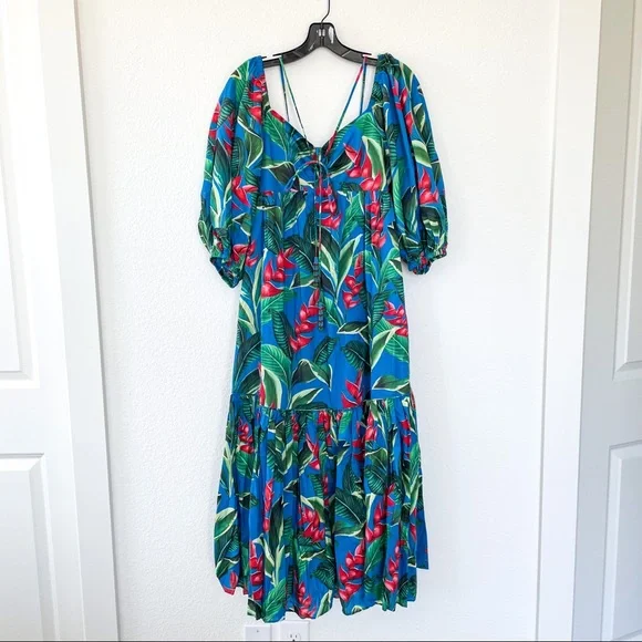 Anthropologie FARM Rio Dream Garden Midi Dress - Picture 6 of 10